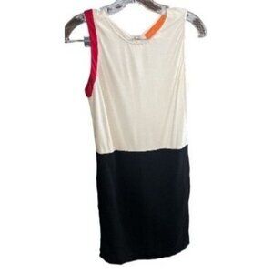 Cynthia Steffe Womens Color Block Sleeveless Dress Size 2 Black/White/Red‎